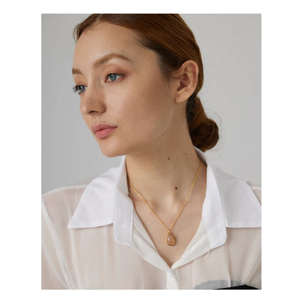 Collier pendentif aventurine verte et cristal rose