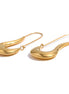 Boucles d'oreilles cerceau géométrique plaqué or véritable