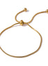 Bracelet chaîne rétractable plaqué or véritable