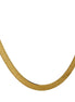 Collier chaîne serpent acier inoxydable plaqué or véritable