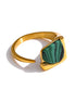 bague vintage pierre naturelle monture ajustable
