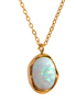 Collier pendentif minimaliste Opale