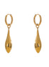 Boucles d'oreilles créoles goutte d'eau plaqué or véritable