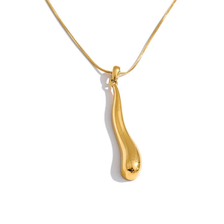 Collier pendentif acier inoxydable plaqué or véritable