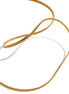 Collier chaîne fine acier inoxydable plaqué or véritable