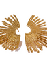 Boucles d'oreilles clous oversize plaqué or véritable