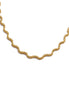 Ensemble bracelet-collier chaîne chic acier inoxydable plaqué or véritable