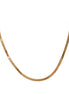 Collier chaîne longue carrée plaqué or véritable