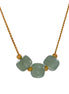 Collier pendentif aventurine verte