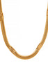 Collier chaîne serpent plaqué or véritable