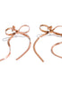 Boucles d'oreilles pendantes chaîne nouée plaqué or véritable