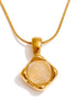 Collier pendentif citrine naturelle