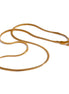 Collier clavicule minimaliste plaqué or véritable