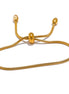 Bracelet chaîne réglable plaqué or véritable