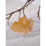 Boucles d'oreilles clous oversize plaqué or véritable