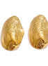 Boucles d'oreilles clous larges plaqué or véritable
