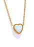 Collier pendentif cœur Opale naturelle