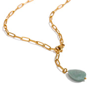 Collier pendentif agate naturelle