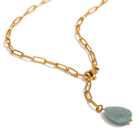 Collier pendentif agate naturelle